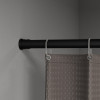Карниз для ванной комнаты IDDIS Elegante 110-200 см, черный матовый (SRB0120i14)