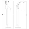 Смеситель для ванны Lemark Melange (LM4944CW)
