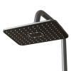 Душевая система 35к MIXLINE МЛ33-06Г(ML33-06GR) "Сити"излив лейка 3 поз. +лейка "Троп. душ" ГРАФИТ (556594)