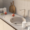 Мойка MIXLINE ML-GM16 овальная с крылом бежевая (328) 730*460*180мм NEW (551929)