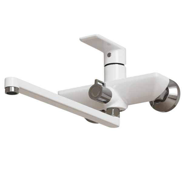 Смеситель для ванны и раковины 35k MIXLINE ML33-02 "City White" (552275)