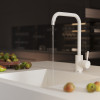 Смеситель для кухни MIXLINE ML-GS12 35к (331) белый высок. излив (550659)