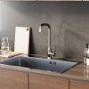Смеситель для кухни MIXLINE ML40-032 "Flat" 35k высокий излив боковая ручка (553906)