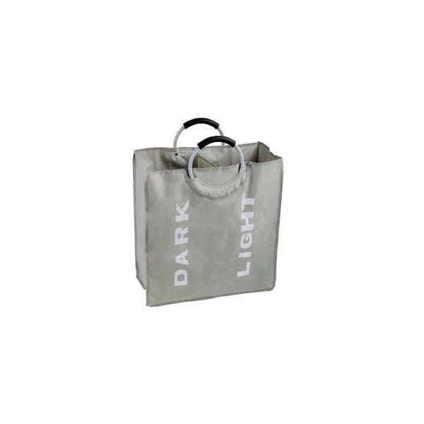Корзина для белья FIXSEN LOFT STYLE с алюминиевыми ручками серая (FX-1021)
