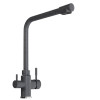 Смеситель для кухни MIXLINE ML-GS13 35к (309) темно-серый с вых. для питьевого фильтра (550668)