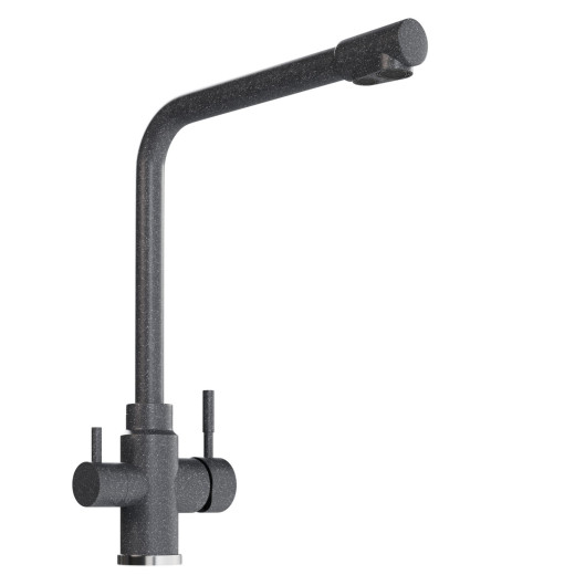 Смеситель для кухни MIXLINE ML-GS13 35к (309) темно-серый с вых. для питьевого фильтра (550668)