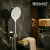 Лейка для душа цвет хром BRAVAT (D2126CP-SW)