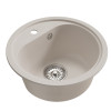 Мойка MIXLINE ML-GM10 КРУГЛАЯ, БЕЛАЯ (331), 440ММ (ГЛУБ. ЧАШИ 180) (551813)