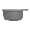 Мойкa MIXLINE МЛ-ГМС102 (ML-GMS102) СТАНДАРТ круглая, темно-серый (309), 500 мм (глуб. чаши 170) (558089)