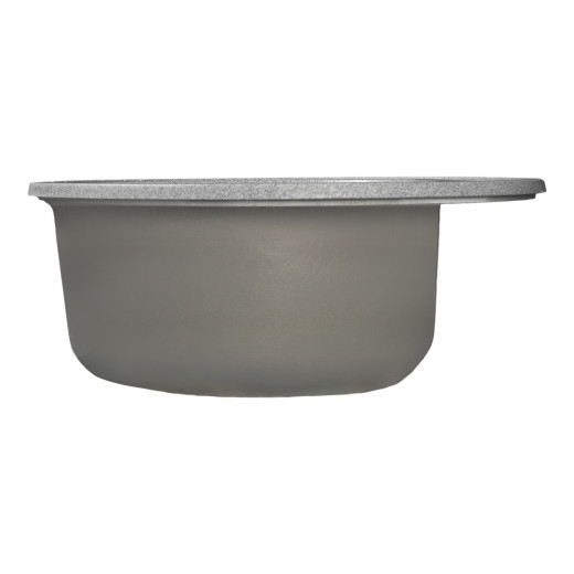 Мойкa MIXLINE МЛ-ГМС102 (ML-GMS102) СТАНДАРТ круглая, темно-серый (309), 500 мм (глуб. чаши 170) (558089)