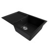 Мойка MIXLINE ML-GM31 с крылом ультра-черная (344) 770*500*190мм NEW (552197)