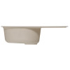 Мойка MIXLINE ML-GM16 овальная с крылом бежевая (328) 730*460*180мм NEW (551929)