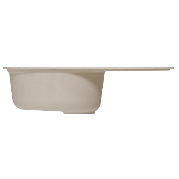 Мойка MIXLINE ML-GM16 овальная с крылом бежевая (328) 730*460*180мм NEW (551929)