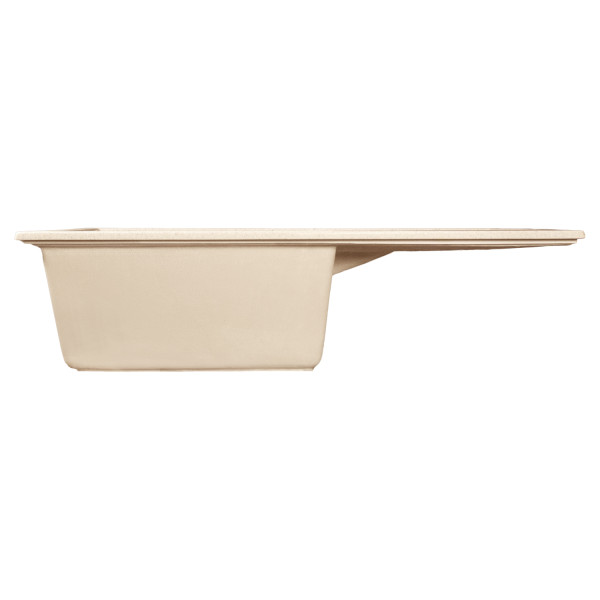 Мойка MIXLINE МЛ-ГМС107 (ML-GMS107) СТАНДАРТ с крылом, бежевый (328), 770*493*190мм (558130)