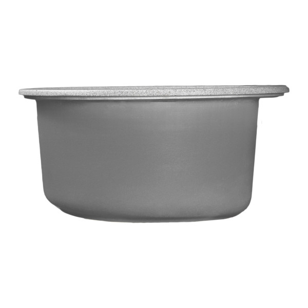 Мойкa MIXLINE МЛ-ГМС101 (ML-GMS101) СТАНДАРТ круглая, серый (310), 480 мм (глуб. чаши 190) (558084)