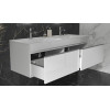 Тумба подвесная Velvex Pulsus 140 белая под раковину rkPUL.140-81 (Pulsus) (tp.PUL.PUL.140.2Y белый глянец)