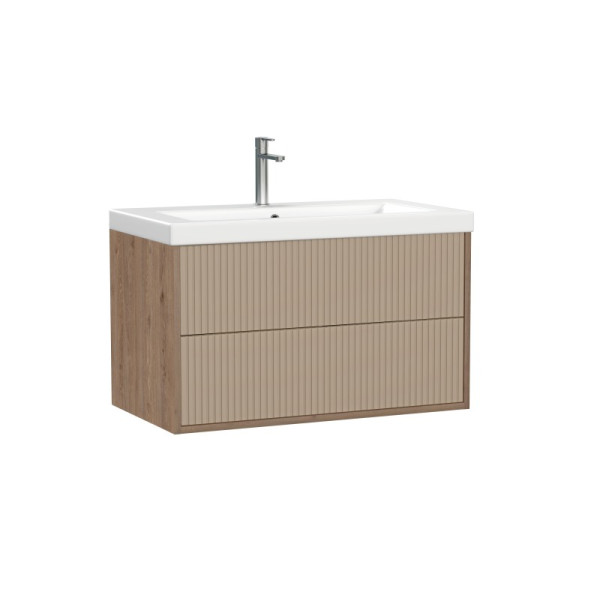 Тумба подвесная CERSANIT CLASSIC RIBBLE 80 бежевый под раковину S-UM-COM80/1-w (COMO 80) (69278)