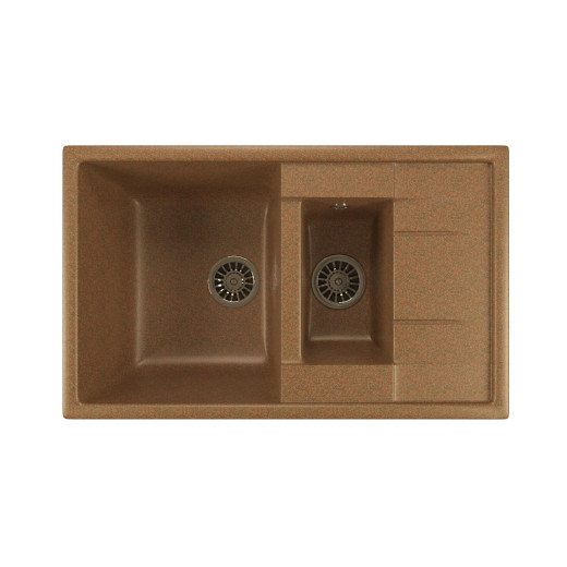 Мойка из искусственного мрамора MIXLINE ML-GM22 49,5x77 (525181)