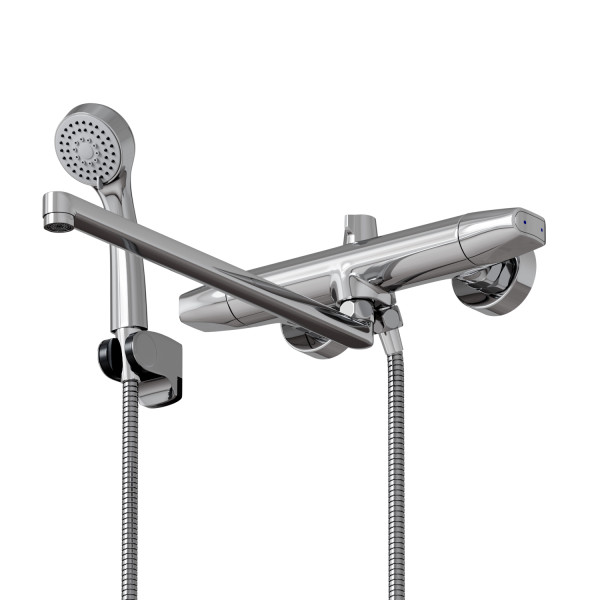 Смеситель для ванны и раковины MIXLINE ML39-02 "Organic" 1/2 кер. (553902)