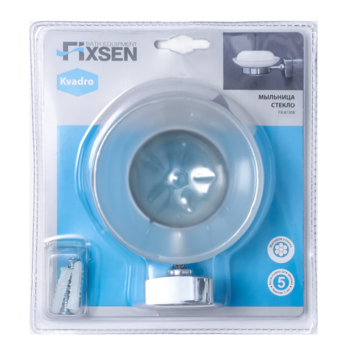 Мыльница FIXSEN Kvadro стекло (FX-61308)