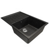 Мойка MIXLINE ML-GM19 с крылом черная (308) 750*500*200мм NEW (551982)