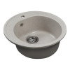 Мойкa MIXLINE МЛ-ГМС102 (ML-GMS102) СТАНДАРТ круглая, серый (310), 500 мм (глуб. чаши 170) (558090)
