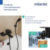 Смеситель для ванны Milardo Поли (Poli) черный матовый (POLBL00M02)