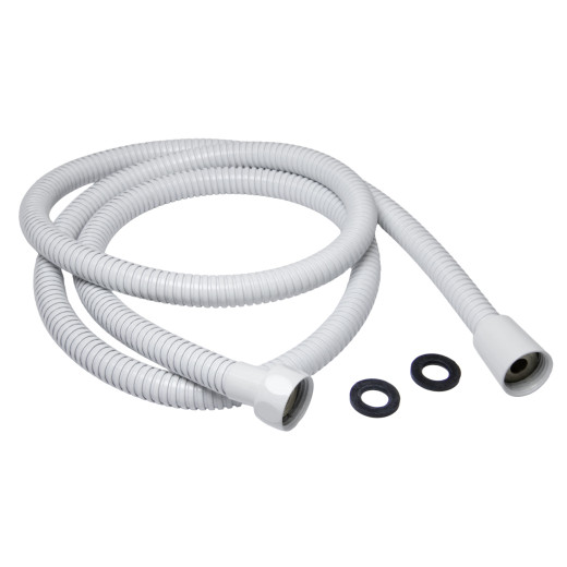 Шланг душевой MIXLINE МЛ-2-200/MIX-2-200 200 см имп/кон, EPDM, нерж.сталь БЕЛЫЙ МАТОВЫЙ (коробка) (557324)