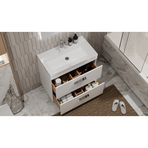 Тумба напольная Velvex Orlando 80 белый матовый под умывальник rkCla.80-81 (Classica 80) (tn.ORL.CLA.80.2Y белый матовый)