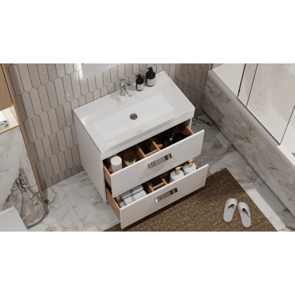 Тумба напольная Velvex Orlando 80 белый матовый под умывальник rkCla.80-81 (Classica 80) (tn.ORL.CLA.80.2Y белый матовый)