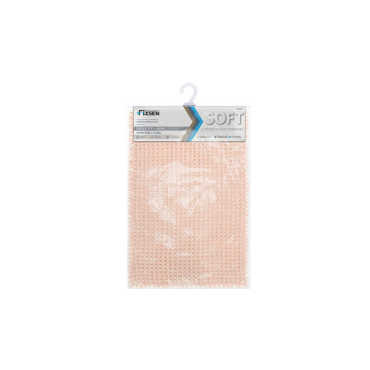 Коврик для ванной Fixsen Soft, розовый, 1-ый (40х60 см), (FX-4001B)