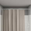 Карниз для ванной комнаты, 110-200 см, белый матовый, Elegante, IDDIS, (RSW0120i14)