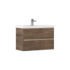 Тумба навесная Velvex Mondi 800-0-2 акация темная под раковину 4627173210898 (Madera Classica Slim) (308 акация темная)