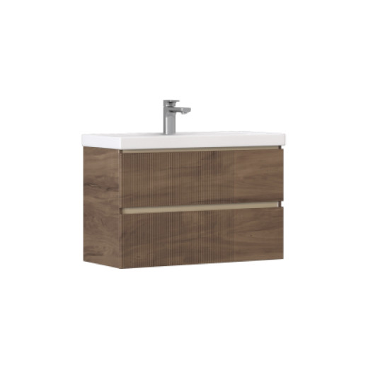 Тумба навесная Velvex Mondi 800-0-2 акация темная под раковину 4627173210898 (Madera Classica Slim) (308 акация темная)