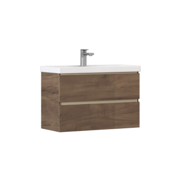 Тумба навесная Velvex Mondi 800-0-2 акация темная под раковину 4627173210898 (Madera Classica Slim) (308 акация темная)
