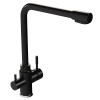 Смеситель для кухни MIXLINE ML-GS13 35к (308) черный с вых. для питьевого фильтра (550667)