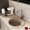 Мойкa MIXLINE ML-GM13 круглая песочная (302) 495мм (глуб. чаши 200) NEW (551888)