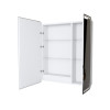 Зеркало шкаф MIXLINE 700*800 (ШВ) 2 створки, правый, сенсорный выкл, светодиодная подсветка ВИКТОРИЯ (547257)