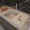 Мойка MIXLINE ML-GM19 с крылом бежевая (328) 750*500*200мм NEW (551985)