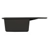 Мойка MIXLINE МЛ-ГМС115 (ML-GMS115) СТАНДАРТ с крылом, черный (308), 645*505*190мм (558110)