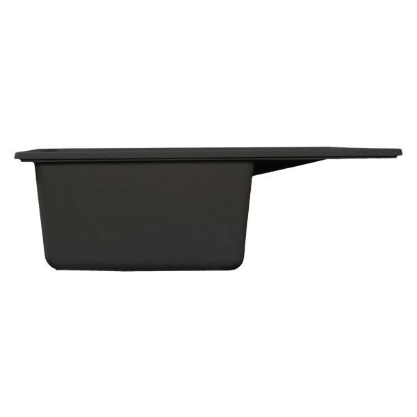 Мойка MIXLINE МЛ-ГМС115 (ML-GMS115) СТАНДАРТ с крылом, черный (308), 645*505*190мм (558110)
