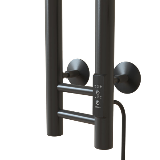 Полотенцесушитель MIXLINE MOON GRAPHITE 120/10 (таймер,103 Вт) электрический ГРАФИТ (556252)