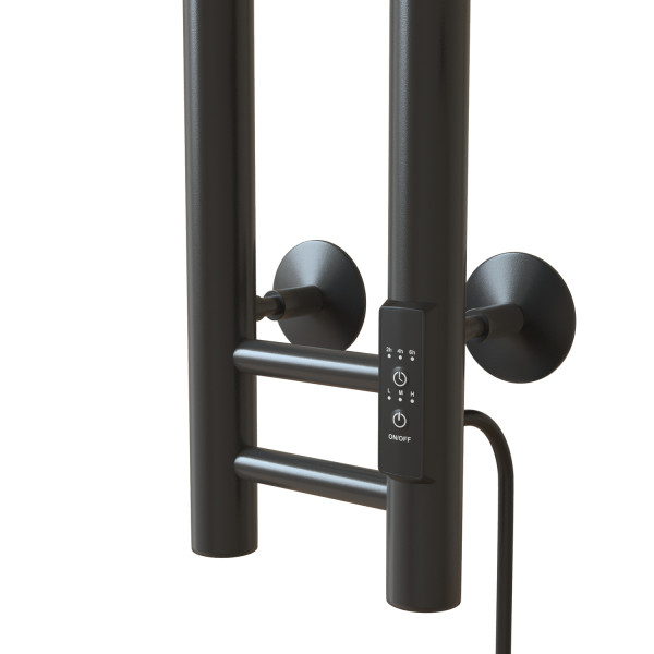 Полотенцесушитель MIXLINE MOON GRAPHITE 120/10 (таймер,103 Вт) электрический ГРАФИТ (556252)