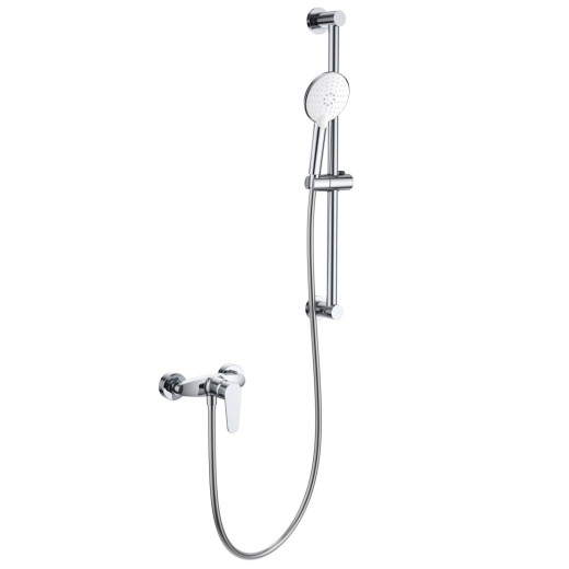  Настенный смеситель для ванны с душевой стойкой BRAVAT (F9809940CP-B-SW)