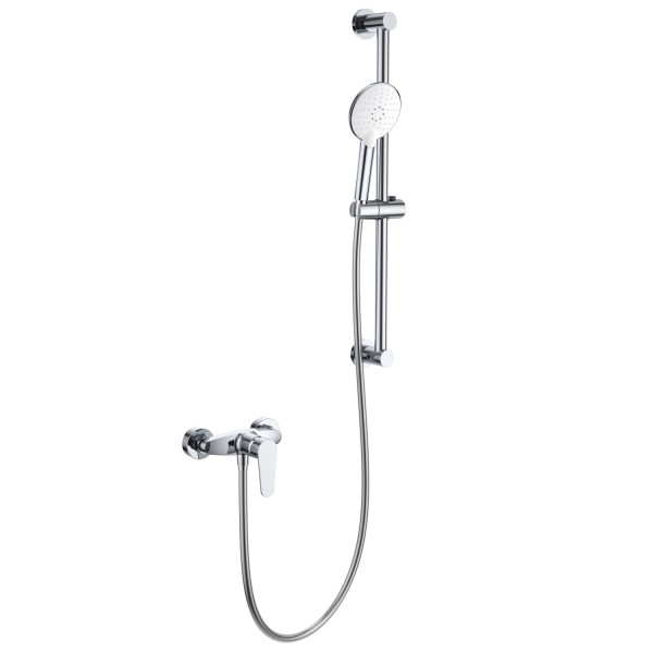 Настенный смеситель для ванны с душевой стойкой BRAVAT (F9809940CP-B-SW)