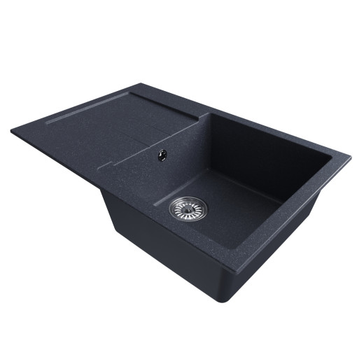 Мойка MIXLINE ML-GM31 с крылом  антрацит (343) 770*500*190мм NEW (552196)