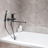 Смеситель для ванны и раковины 35k MIXLINE МЛ14-02 (ML14-02GR) ГРАФИТ (556607)