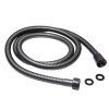 Шланг душевой MIXLINE МЛ-2-150/MIX-2-150 150 см имп/кон, EPDM, нерж.сталь ГРАФИТ (коробка) (557325)