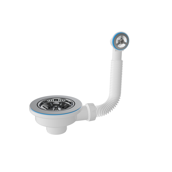 Выпуск NOVA для сифона 3 1/2" с круглым переливом (1038)