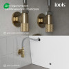 Кран угловой IDDIS Оптима Хоум (Optima Home) с отражателем, вынос 2 см, 1/2; 1/2, кран-букса, латунь, золото (910B1A6C2GDZ)